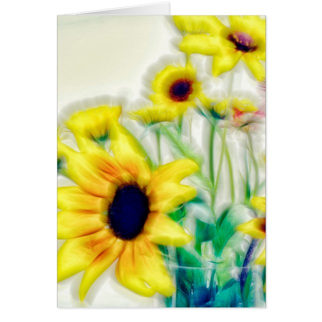 夏のヒマワリおよびStrawflowerの花束 (正面)