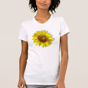 夏のヒマワリTへのヒマワリの春 Tシャツ