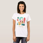 夏のビジュー・ウィメンズTシャツ Tシャツ (正面フル)