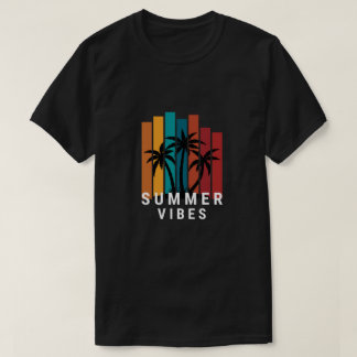 夏のビブラサンセットビーチ メンズTシャツ | Tシャツ