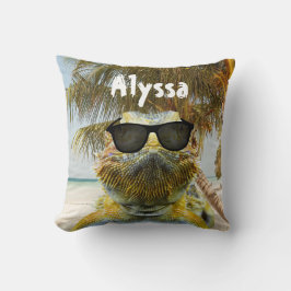 夏のビーチおもしろいのカスタマイズ クッション