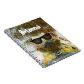 夏のビーチおもしろいのカスタマイズ ノートブック (右側)