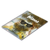 夏のビーチおもしろいのカスタマイズ ノートブック (左側)