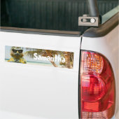 夏のビーチおもしろいのカスタマイズ バンパーステッカー (トラック上)