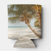 夏のビーチおもしろいのカスタマイズ 缶クーラー (裏面)