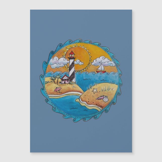 夏のビーチおもしろい日当たりの良い海岸沿岸 (正面)