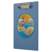 夏のビーチおもしろい日当たりの良い海岸沿岸 クリップボード (左)