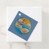 夏のビーチおもしろい日当たりの良い海岸沿岸 フェイバータグ (インサイチュ)