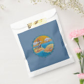 夏のビーチおもしろい日当たりの良い海岸沿岸 フェイバーバッグ (封をした状態)