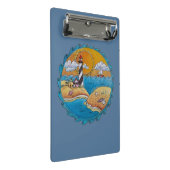 夏のビーチおもしろい日当たりの良い海岸沿岸 ミニクリップボード (アングル)