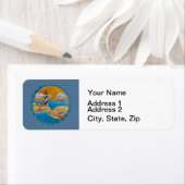 夏のビーチおもしろい日当たりの良い海岸沿岸 ラベル (インサイチュ)