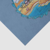 夏のビーチおもしろい日当たりの良い海岸沿岸 薄葉紙 (詳細)