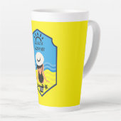 夏のビーチに欠かせない カフェラテマグ (右アングル)