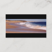 夏のビーチの写真 名刺 (裏面)