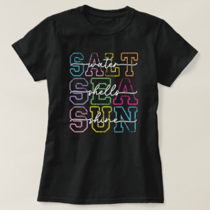 夏のビーチの楽しい雰囲気の名言 Tシャツ