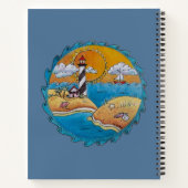 夏のビーチの楽しみ 太陽の海岸 海岸 ノートブック (裏面)