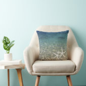 夏のビーチの熱帯青い海のヒトデ クッション (椅子)