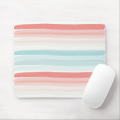 夏のビーチの色ストライプ マウスパッド (マウス)
