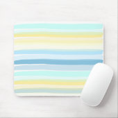 夏のビーチの色ストライプ マウスパッド (マウス)
