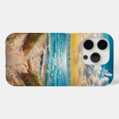 夏のビーチの電話インスパイアケースと詩編55:6 Case-Mate iPhoneケース (裏面 (横))