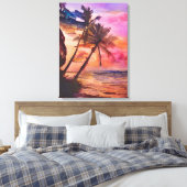 夏のビーチはがき3/3 キャンバスプリント (インサイチュ (寝室))