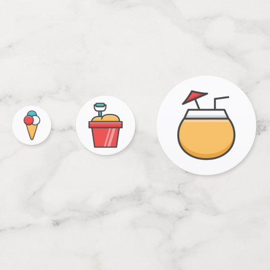 夏のビーチアイコンミックスID532 コンフェッティ (裏面)