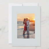 夏のビーチウェディング Save The Date セーブザデート (裏面)