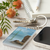 夏のビーチカスタム撮影アクリルキーチェーン キーホルダー (正面右)