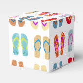 夏のビーチカラフルパーティービーチサンダルお気に入りボックス フェイバーボックス (正面サイド)