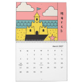 夏のビーチカレンダー カレンダー (3月 2027)