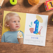 夏のビーチガールズ1stバースデーフォト 招待状