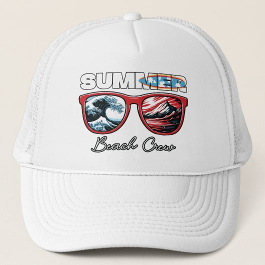 夏のビーチクルー – Summer Vibes キャップ (正面)