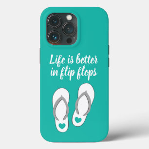 夏のビーチサンダルはおもしろい引用文 iPhone 13 PROケース