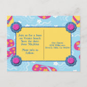 夏のビーチサンダル 案内ポストカード (裏面)