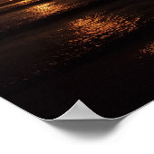 夏のビーチサンライズ ポスター (角)