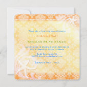 夏のビーチシーホースベビーシャワー 招待状 (裏面)