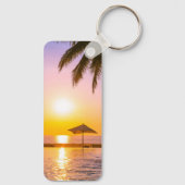 夏のビーチシーン キーホルダー (裏面)