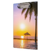 夏のビーチシーン クリップボード (左)