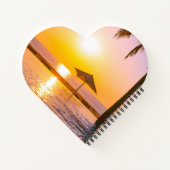 夏のビーチシーン ノートブック (裏面)