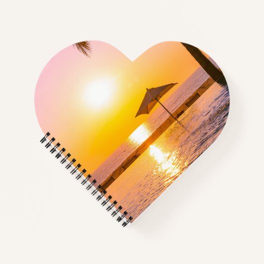 夏のビーチシーン ノートブック (正面)