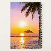 夏のビーチシーン ノートブック (裏面)
