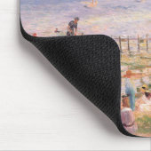 夏のビーチシーン マウスパッド (コーナー)