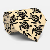 夏のビーチスタイルタートルパターン ネクタイ (ロール)