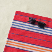 夏のビーチストライプ ビーチタオル (インサイチュ)