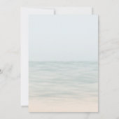 夏のビーチストリングライト フラミンゴ ブライダルシャワー 招待状 (裏面)