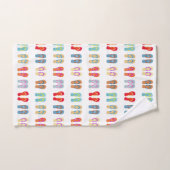 夏のビーチテーマサンダルパターンビーチサンダル ハンドタオル (ハンドタオル)