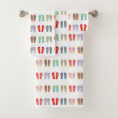 夏のビーチテーマサンダルパターンビーチサンダル バスタオルセット (インサイチュ)