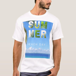 夏のビーチデイTシャツ | トロピカルバケーションTシャツ | Tシャツ