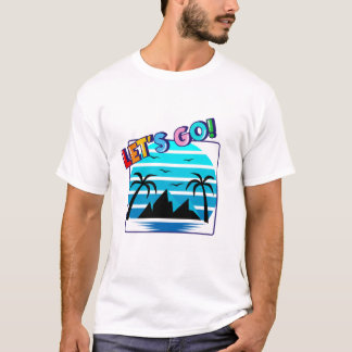 夏のビーチデイTシャツ Tシャツ