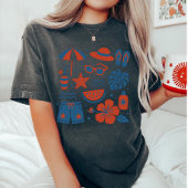 夏のビーチトレンドサマー Tシャツ